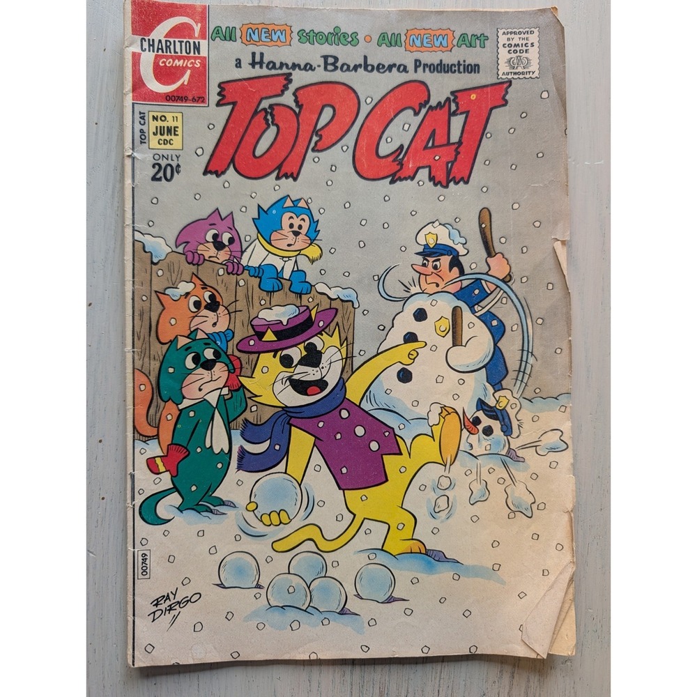 Top Cat June 1972 Vol. 3 No. 11 Charlton Comics
